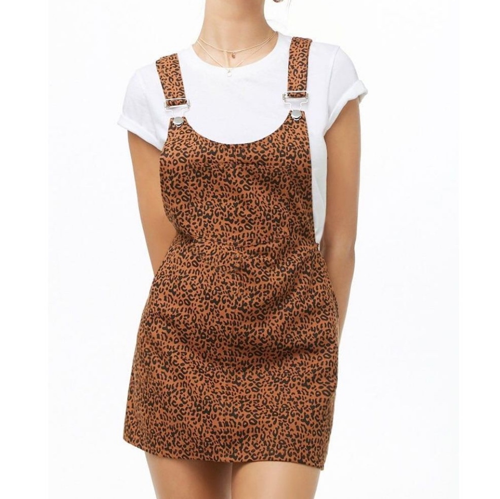 Leopard Overall Dress